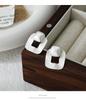 Trendy Geometric Square Stud Earrings for Women - Hip Hop Celebrity Style, High-End Design