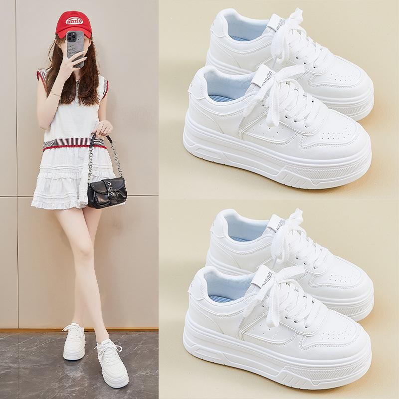 Fashion Little White Shoes Women Summer New Korean Version Heightening Casual Shoes Fashion Versatile Breathable Platform Sneakers Women