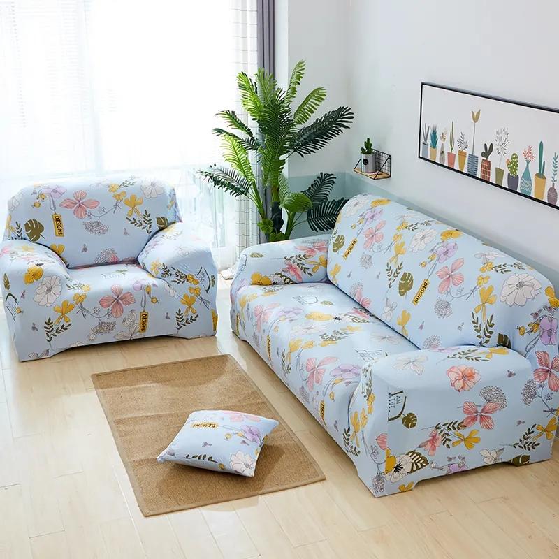 Elastic Sofa Covers for Living Room Simple Mordern Casual Slipcover Universal Anti Slip Cartoon Sofa Slip Cover 1/2/3/4 Seater
