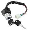 Universal Car Motorcycle 6 Wire In 9 Pin Plug Ignition Switch 3 Position 2 Keys