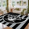 Las Vegas Raiders Design Crystal Velvet Rug Soft Decorative Mat for Bedroom Entrance