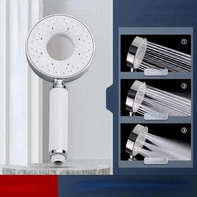 Handheld Shower Head Fashion Donut Automatic Descaling Shower Head Pressurized Bath Single Head Bathroom Supplies