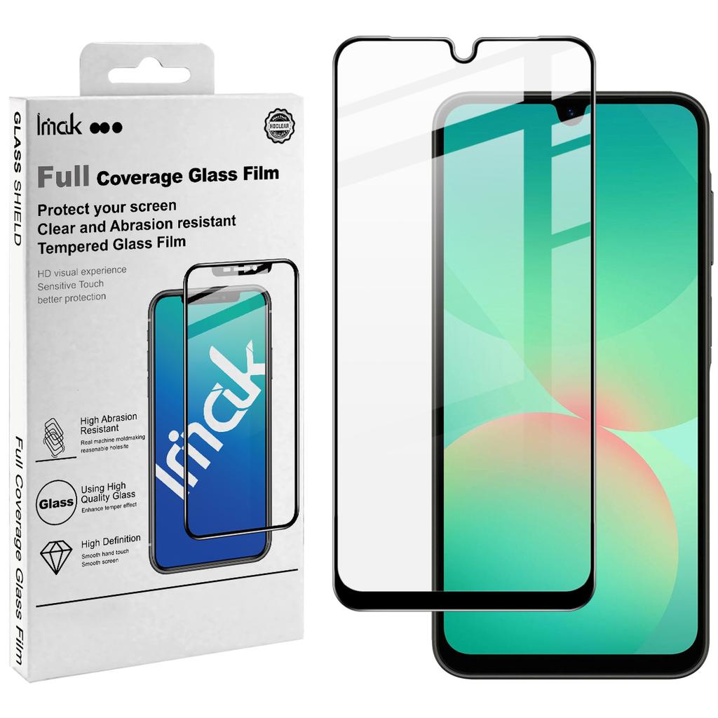 IMAK Vollflächige Schutzfolie aus gehärtetem Glas der Pro+ Serie für Samsung Galaxy A27, A37 und A57 5G (169 mm)