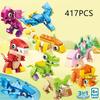Funny Joy Insect Animals Figures Set Mini Building Blocks Toy Assembly 3D Constructor Micro Bricks For Kids Boys Present Plaything