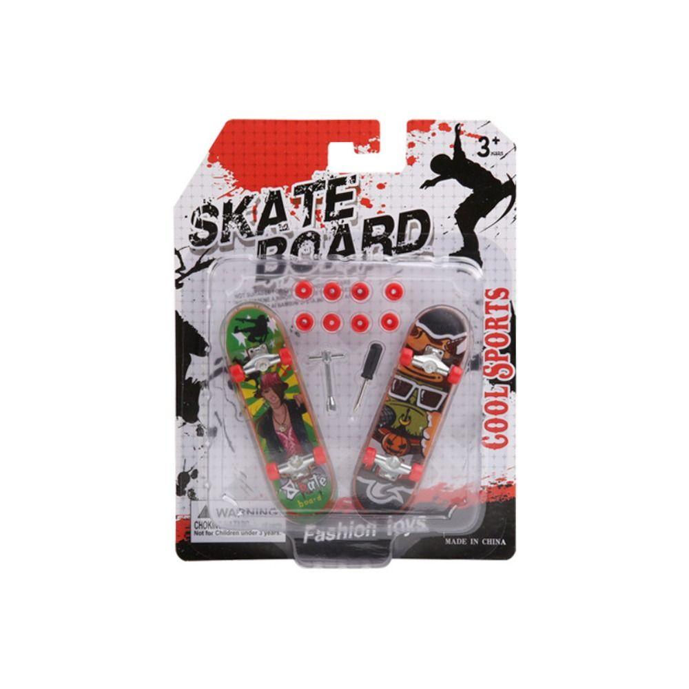 Creative Finger Skateboard Scrub Non-slip Professional Mini Skateboard Toy Finger Skate Board Tabletop Toys