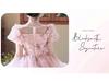 Pink Mori Style Luxury Tulle Princess Dress for Children's Birthday & Piano Performance