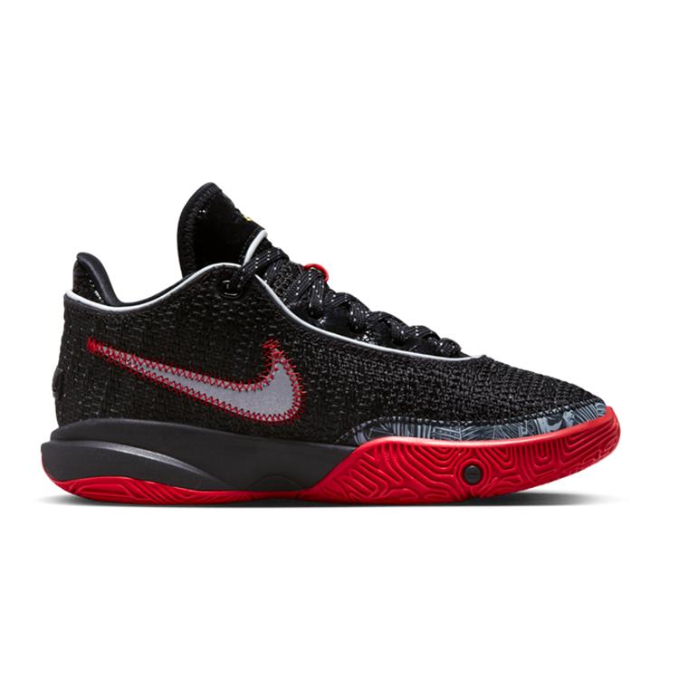 New Nike LeBron 20 Black University Red GS DQ8651-001