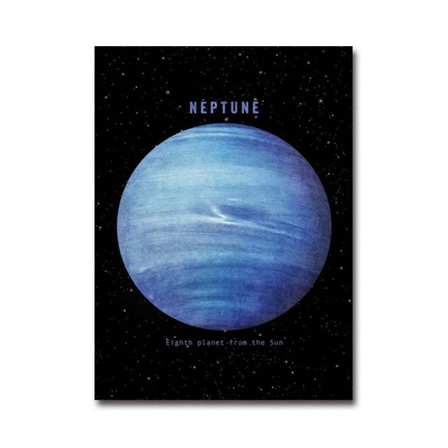 

Солнечная система, планеты, Солнце, Земля, Луна, Венера, Уран, Церера, Юпитер, Марс, настенный художественный постер, детский дом 21cm×30cm NoFrame