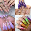 12 Grids Nail Jewelry Star Moon Leaf Design Nail Art Decorations Eye Makeup Patch Butterfly Heart Nail Sequins
