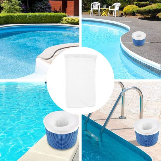 Svømmebasseng Skimmersokker Strekkbare Universale Oppsamler Enkel Installasjon Rusk Stoff Basseng Filterkurv