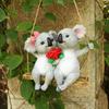 Koala Eyeglass & Pen Holder: Creative Resin Animal Figurine Gift