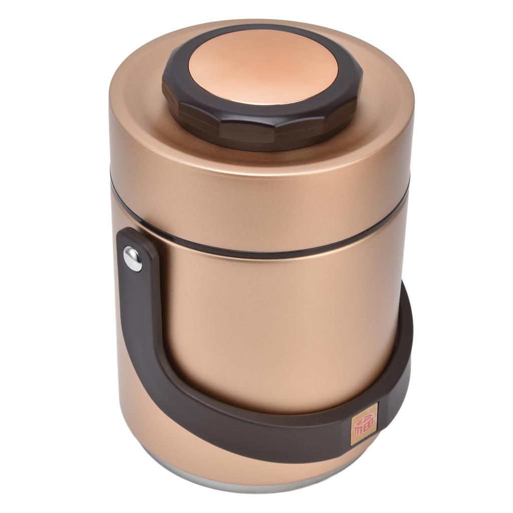 Insulation Lunch Box High Capacity 1.5L Stainless Steel Portable Heat Preservation Vacuum   Box for Adults Students
