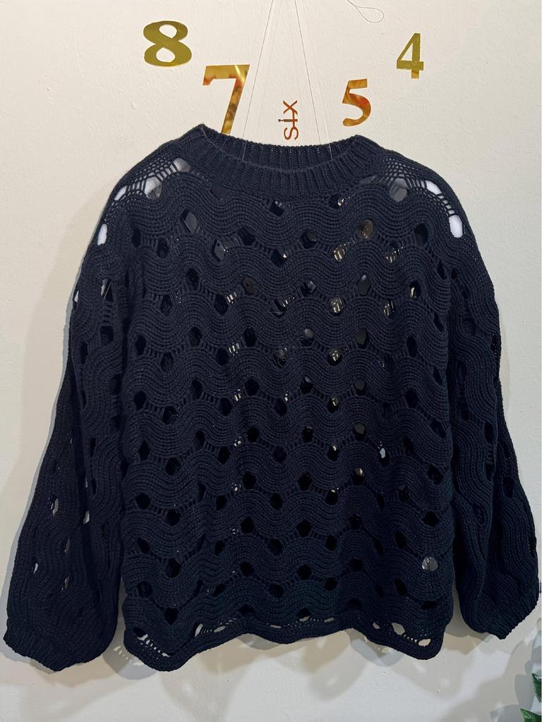 Women's Casual Loose Long Sleeve Sweater for Spring & Summer Beach Vacations