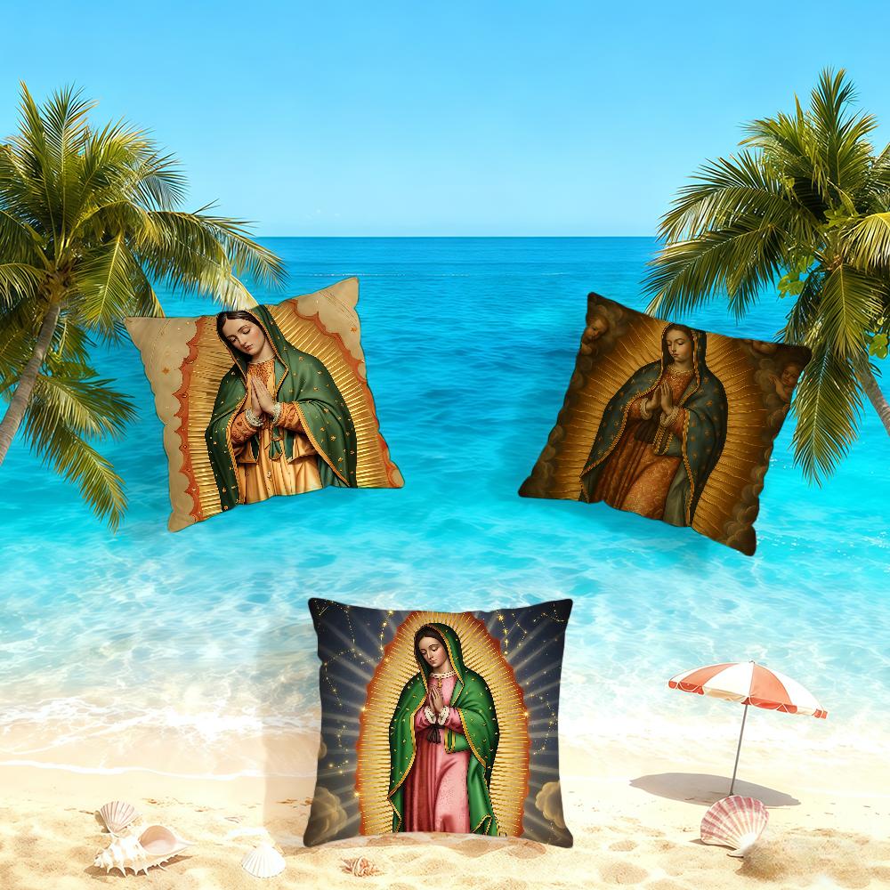 Nuestra Senora De Guadalupe Cushion Cover Home Office Convenient Nordic Simplicity Hit With Zipper Cushion Cover
