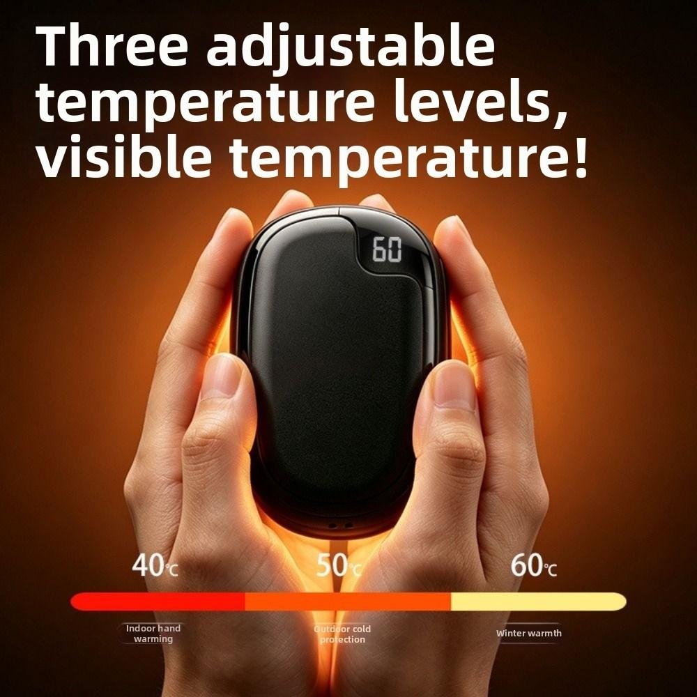 Fast Heating Electric Handwarmer Digital Display Pocket Warm Hand Treasure Home