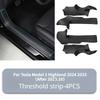 Anti-kick Pad For Tesla Model 3+ Front Rear Door Sill Under-seat Pads Threshold Strip Felt Protective 2024 New Model3 Highland