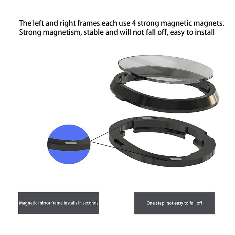 Per lenti da vista Quest 3 Lente a smontaggio rapido Montatura magnetica Vetro per accessori Oculus Quest 3