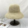 Lace Straw Hat for Women, Japanese-style Fresh and Delicate Lace Beach Hat, Summer Korean Version Versatile Sun-shading Straw Fisherman Hat, Trendy