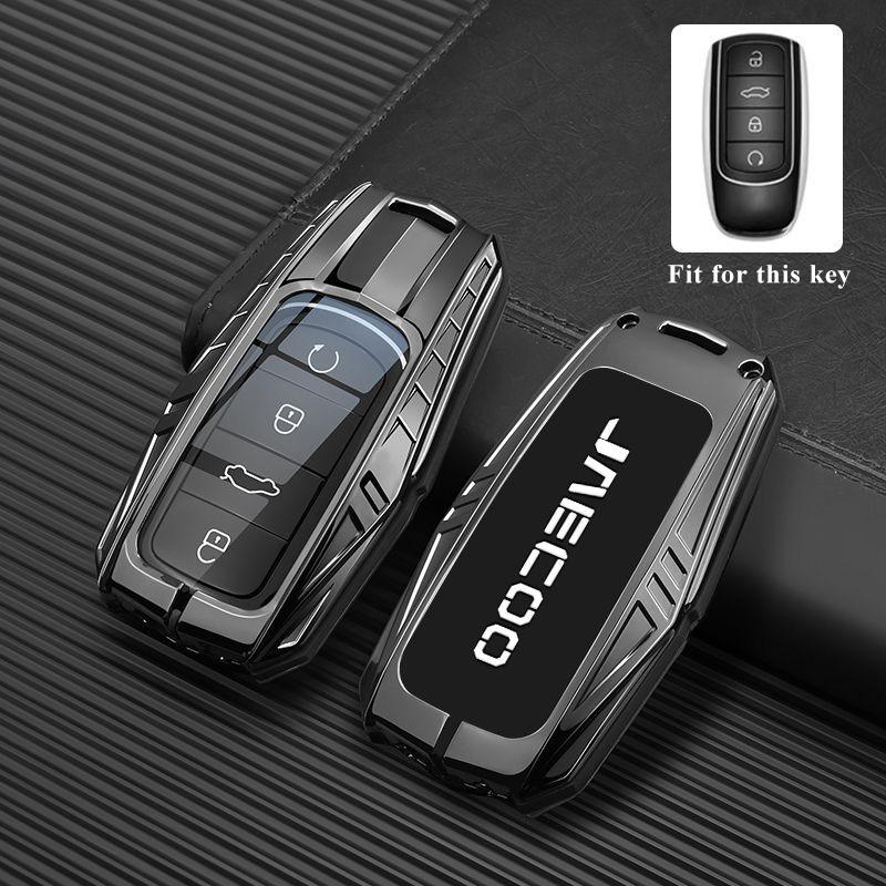 

Zinc Alloy Car Key Case for Chery Jaecoo J7 7 PHEV 2025 J8 8 2026 Keychain Remote Cover Shell Housing Holder Fob Accessories key case for JAECOO