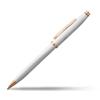 Cross Century II Pearl White Premium Gift Boxed Ballpoint Medium Perfect Gift for Day or Promotion Oil-Based Pen, Nib, Father's