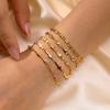 Fashion Cross Chain Bracelet for Women Gold Color Heart Chain Bracelets Stainless Steel Jewelry Christmas Gift