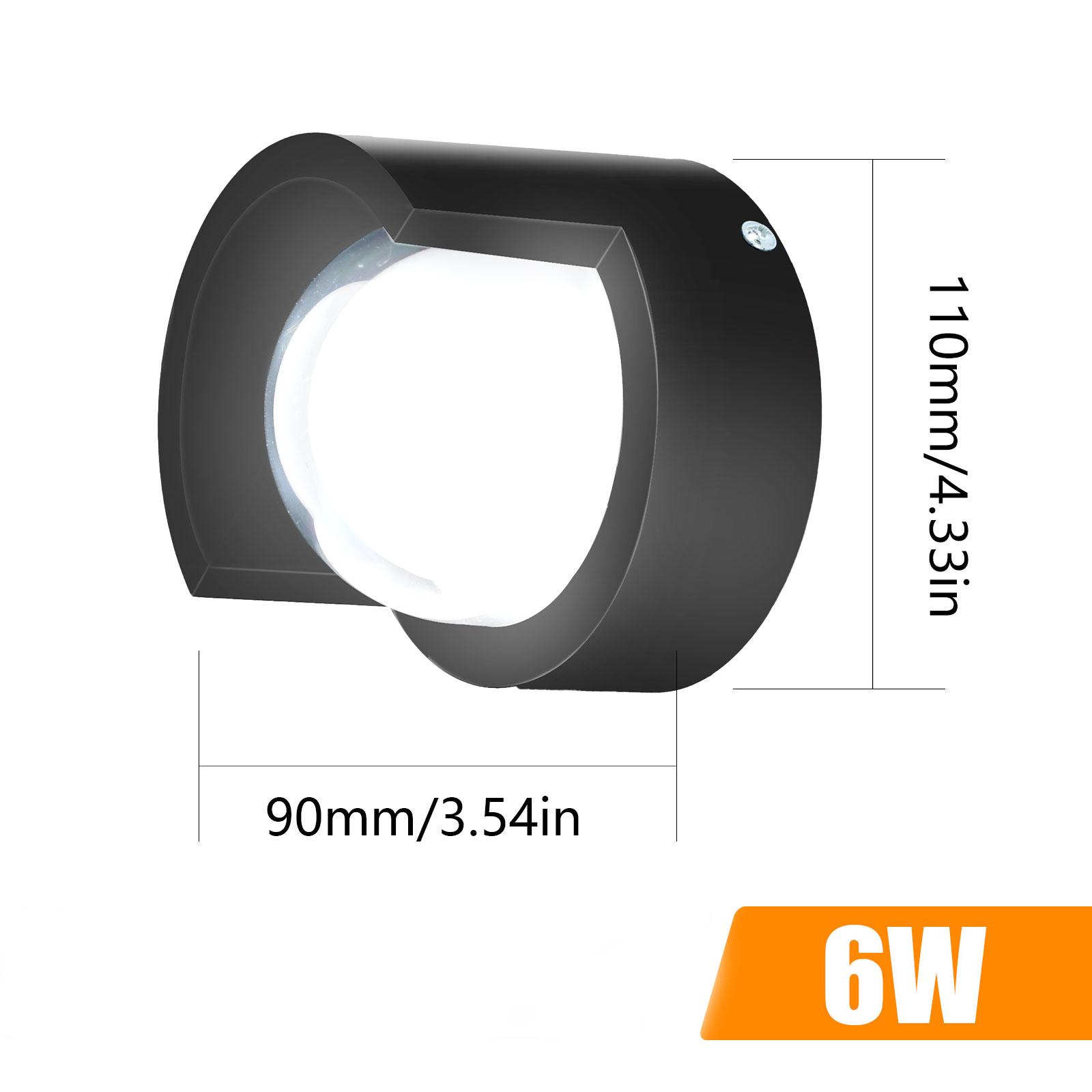 

Светодиодная лампа AC85-265V 6W теплый белый холодный белый IP66 водонепроницаемый непромокаемый подходит для внутреннего и наружного использования простая установка украшения Warm White