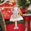 Cute Skirt Doll Ornament Christmas Feature Xmas Tree Pendant Angel Wings Girl Pendant  Dining Room