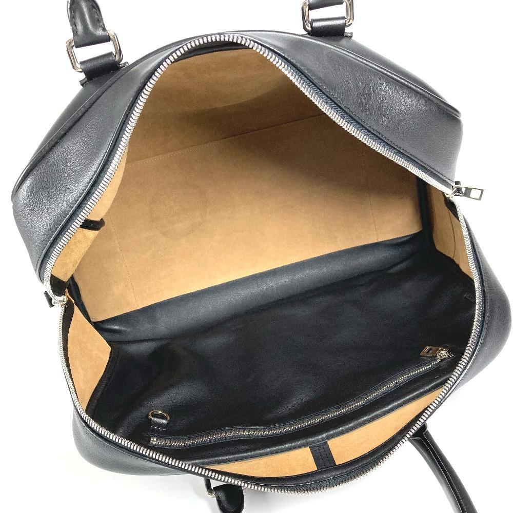 Loewe Amazona 44 Shoulder Bag Hand Bag Leather Black/White