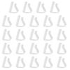 24Pcs Clear Tablecloth Clips Reusable Simple Installation Windproof Transparent Clamps Table Cover Holders