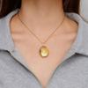 Heart-Shaped Stainless Steel Pendant Necklace - Trendy Retro Titanium Steel Design for Women