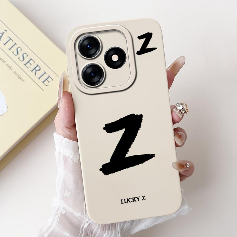 For Tecno Spark 10 4G Case Spark 10C Fashion Lucky Letters Cover Matte Phone Case For Tecno Spark 10 Pro KI7 Spark10 Soft Fundas