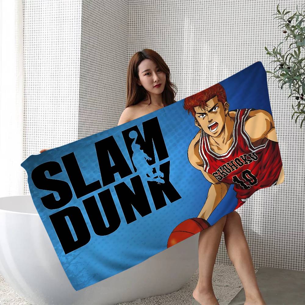 Basketball Anime S-Slum D-Dunk Beach Towel Colorful Bath Towels For Girl Microfiber Quick Dry Sand Beach Yoga Gym Pool