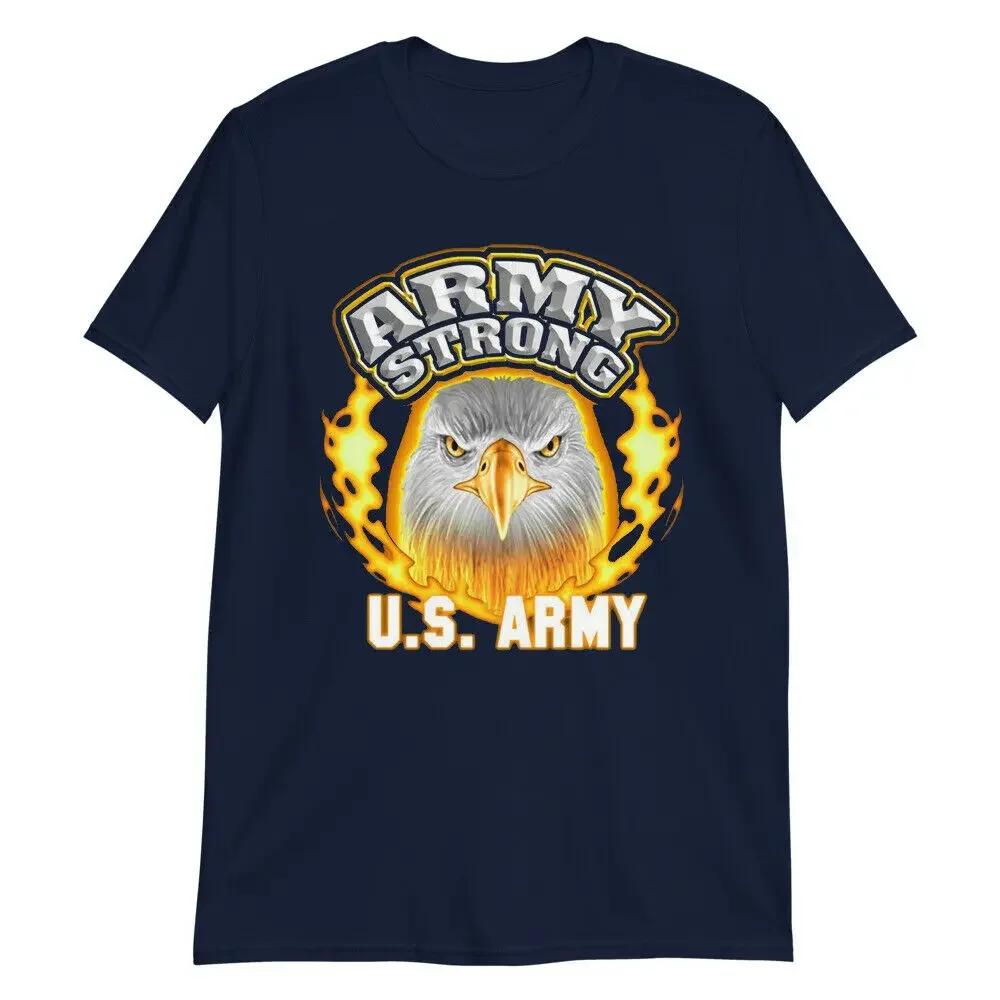 

Army Strong US Army Unique Bald Eagle Graphic Printed Militaly TShirt Summer Cotton ONeck Short Sleeve Mens T Shirt New S3XL 4XL