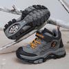 Boys' Fleece-Lined Snow Boots with Steel Claws for Older Children - Thick, Warm Cotton Shoes for Winter Outdoor Use