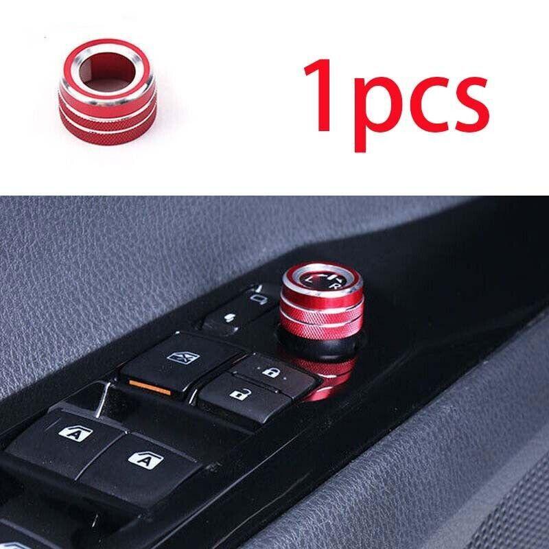 Red Interior Rearview Mirror For Toyota Camry 2018- Cover Trim 1PCS Alloy