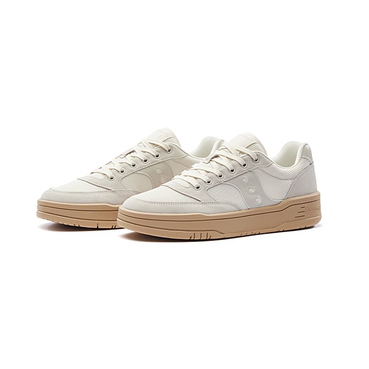 SAUCONY Cross Jz Comfortable Shock Absorption Non-Slip Breathable Supportive Low-Top Lifestyle Shoes Unisex Shoes Gray Brown S79046-4