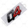 3D ABS Q4 Letter Emblem Logo Rear Trunk Badge Car Styling Sticker For  Levante Ghibli Grecale Quattroporte GranCabrio