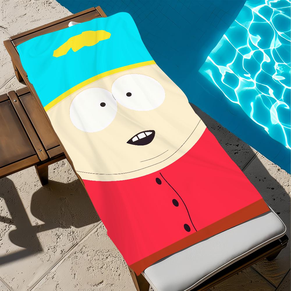 funny kawaii cartoon art S-South Park soft Beach Towels Trip swim Pool bathing Towel Gym Spa home Decor Gift Holiday Vacation