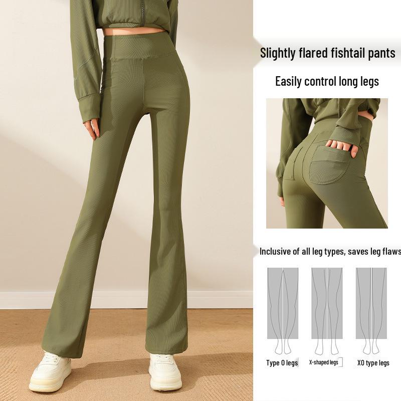 

Women s High-End Micro-Flared Yoga & Tennis Pants Extra Large сірий колір