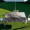 Outdoor Rectangular Table Cover With Starry Sky Sand Flow Waterproof Elastic Edge Patio Garden Dining
