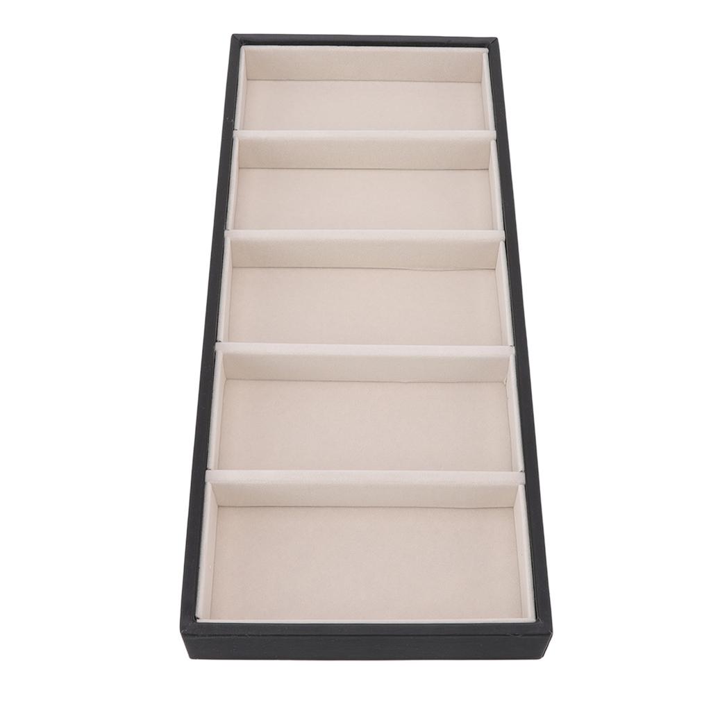 5 Grid Glasses Case Multifunction Space Saving 5 Slot Sunglasses Holder Storage Box