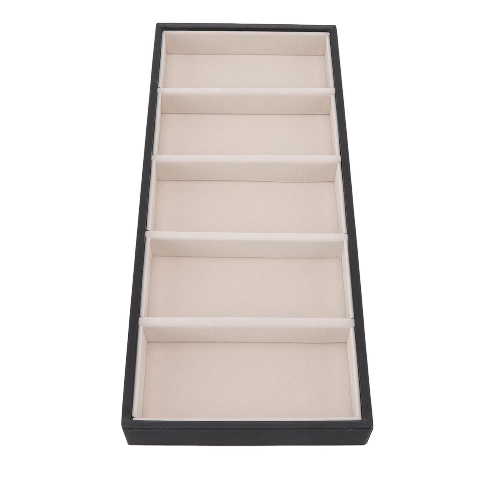 

Футляр для очков на 5 отделений, многофункциональный, компактный, 5 слотов, держатель для солнцезащитных очков, коробка для хранения чёрный