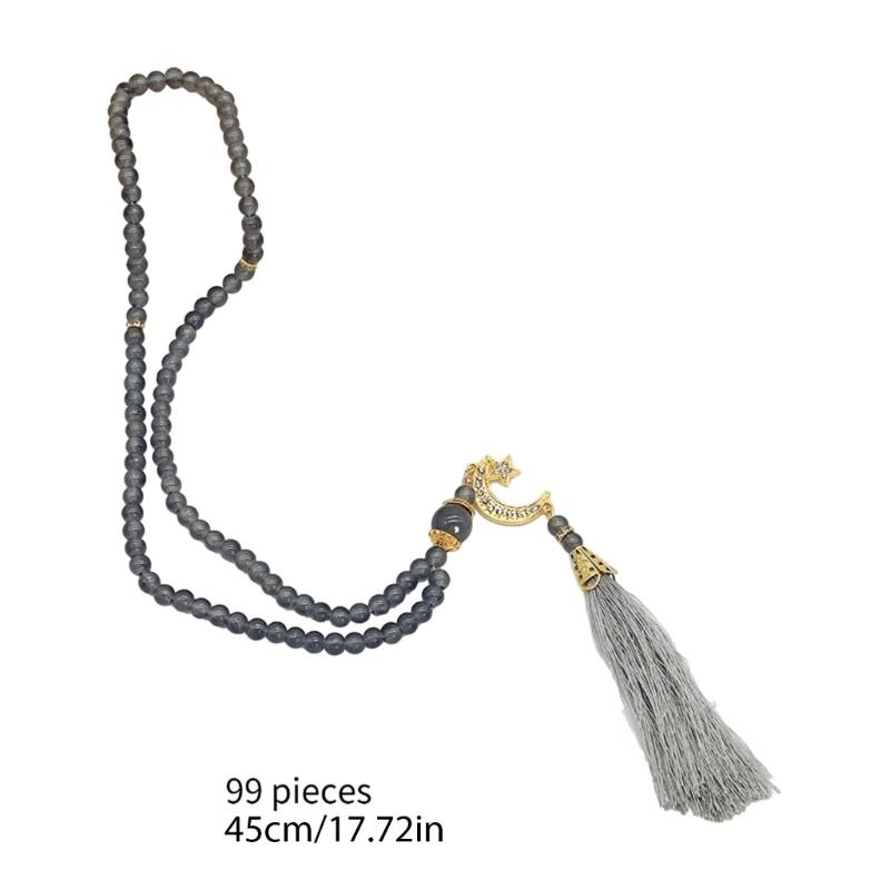 Delicate Rosary Beads Islamic Bracelet Religious Amulet 99 Count Tasbih