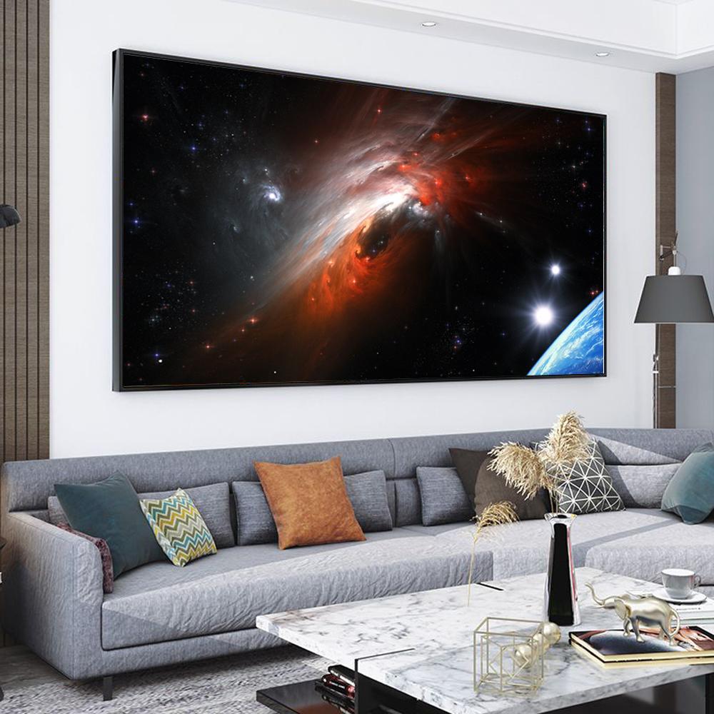 Landscape Oil Painting Space Photography Art Painting Canvas Painting Living Room Corridor Bar Home Decoration Mural No Frame