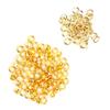 200Pcs 6mm Shoes Grommet Hollow Hole Rivet DIY Hand Made Brass Gold Leather Accessories