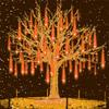 Christmas Outdoor Meteor Shower Lights, Outdoor Garden Lights, Snow Meteor Shower Lights, LED Decorations Suitable for Trees