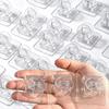 1pc Self Adhesive Refrigerator Clip Transparent Wall Clip  Refrigerator Organization