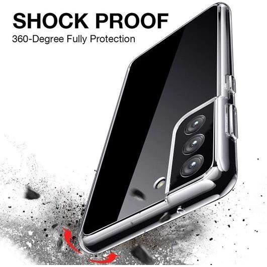 Coque souple en silicone pour Samsung Galaxy S21 - Protection complète - Cristal transparent