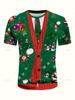 Fashion 3D Merry Christmas Printed T Shirt Happy Santa Claus Xmas Christmas Trees Graphic Tee Shirts Funny Short Sleeves Top