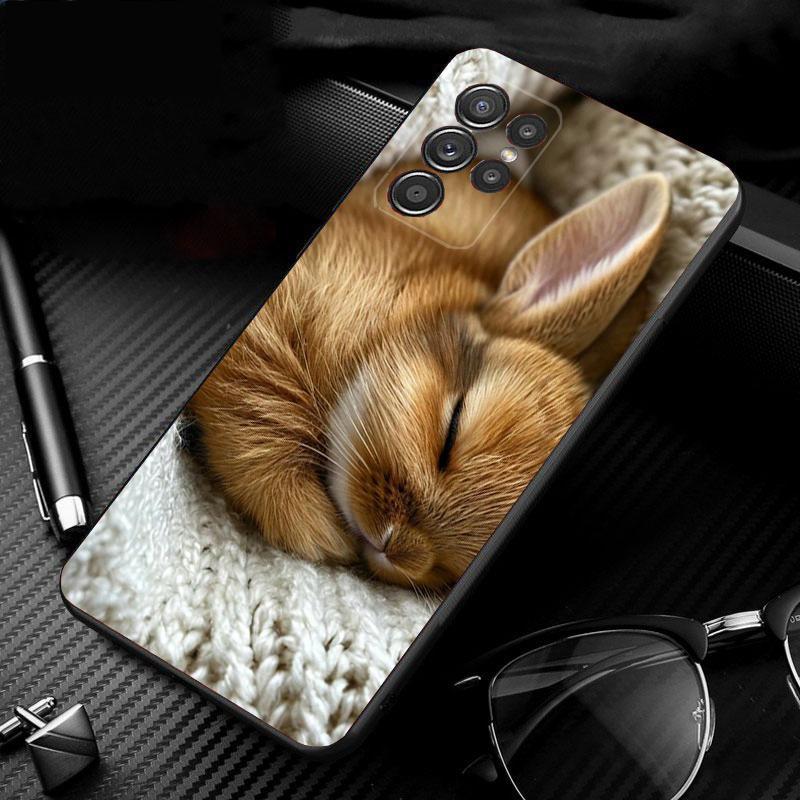Phone Case For Samsung Galaxy S26 S25 S24 S23 S22 S21 Ultra S24 S23 S22 S21 S25 Plus S24 FE Rabbit Animal